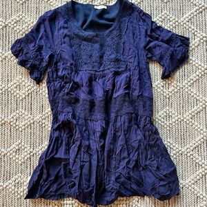 ALTAR’d State Navy Lace Embroidered Dress
